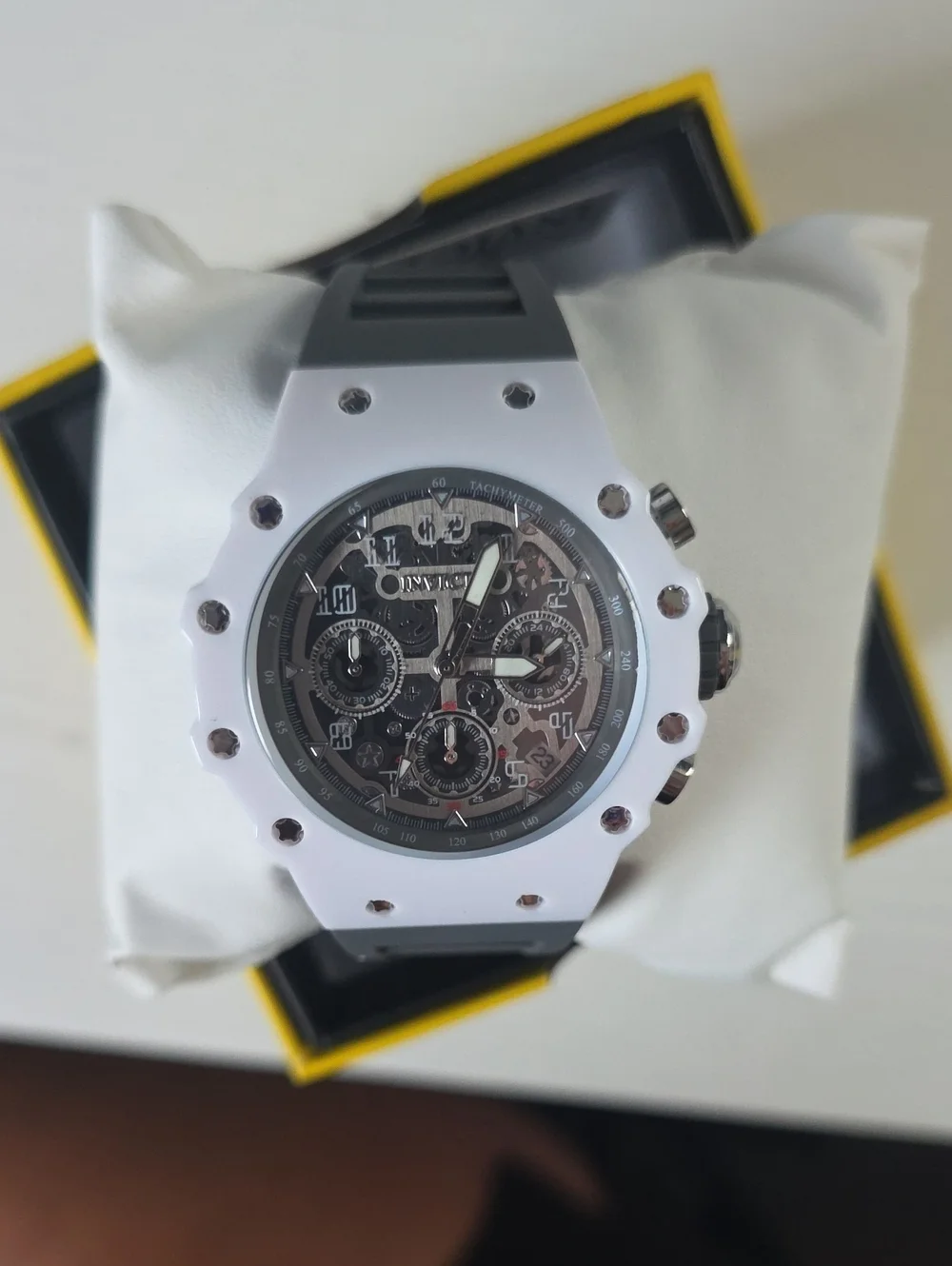 364.  Invicta Racing Apexium Unisex Watch - 41mm, Grey (69622)